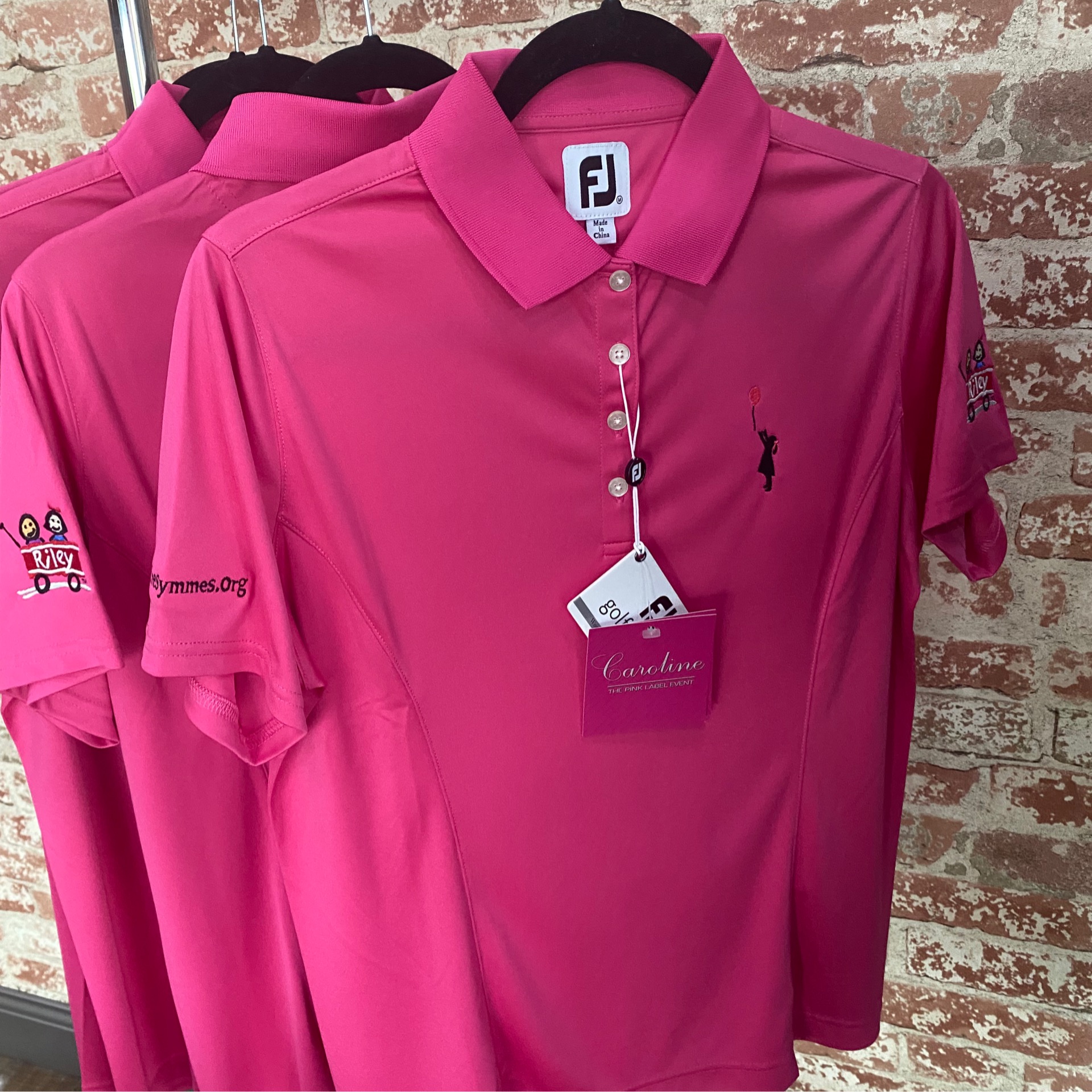 Footjoy Dark Pink Golf Shirt - Caroline Symmes Children’s Cancer Endowment